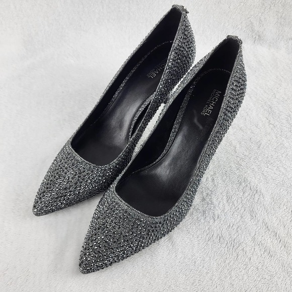 SOLD | Michael Kors Alina Flex Pump Rhinestone Pointed Toe | 9 M - Picture 3 of 9